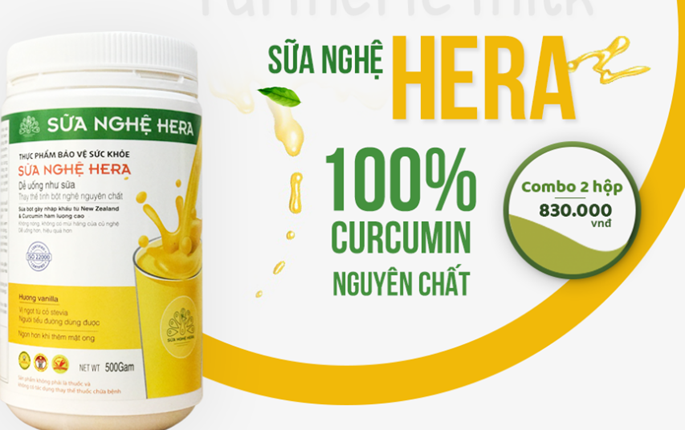 Sữa nghệ Hera nguyên chất 100% cho Phụ Nữ Sau Sinh